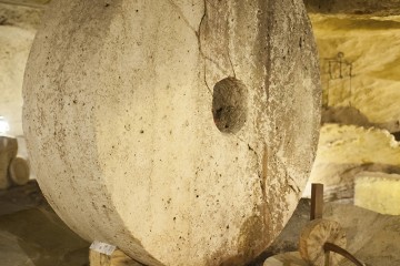 Old mill underground at Gallipoli in Salento, Italy