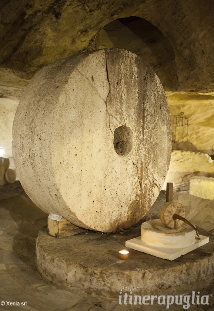 Old mill underground at Gallipoli in Salento, Italy