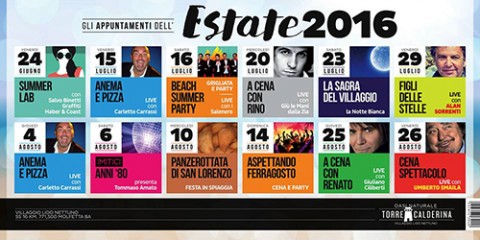 Loc. oriz. Appuntamenti Estate 2016