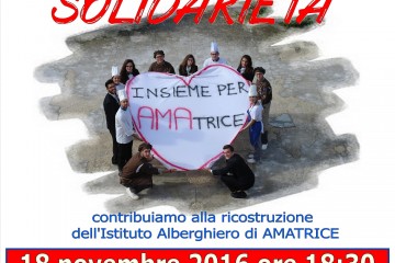 Loc. vert. Il gusto della solidarietà Molfetta pro Amatrice