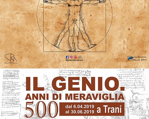 Manifesto definitivo Mostra Il Genio, 500 anni di meraviglia